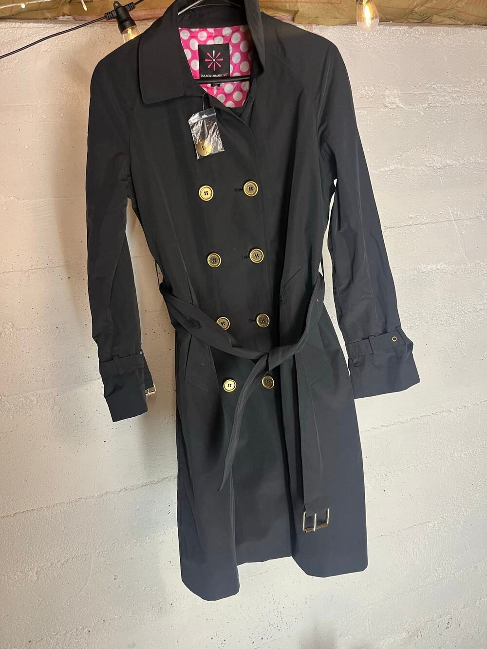 Isaac Mizrahi Trench Coat Rain Jacket